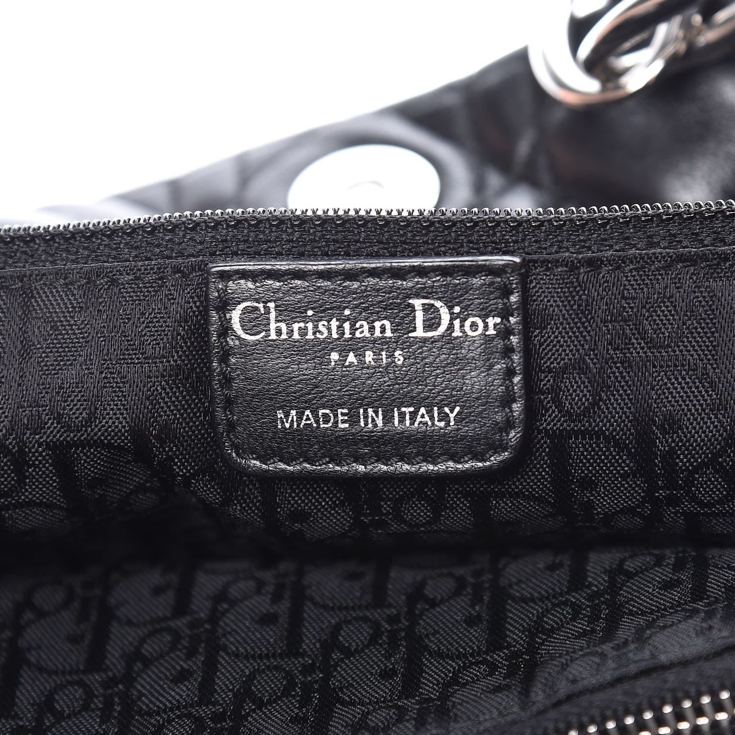 Christian Dior Lambskin Cannage Large Dior Soft Shopping Tote Black 6 of 15