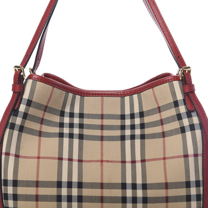 Burberry Horseferry Check Canterbury Tote Honey Parade Red 12 of 14