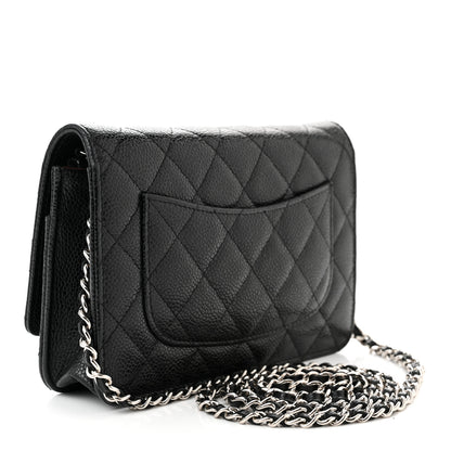 Chanel Caviar Quilted Wallet on Chain WOC Black 2 of 11