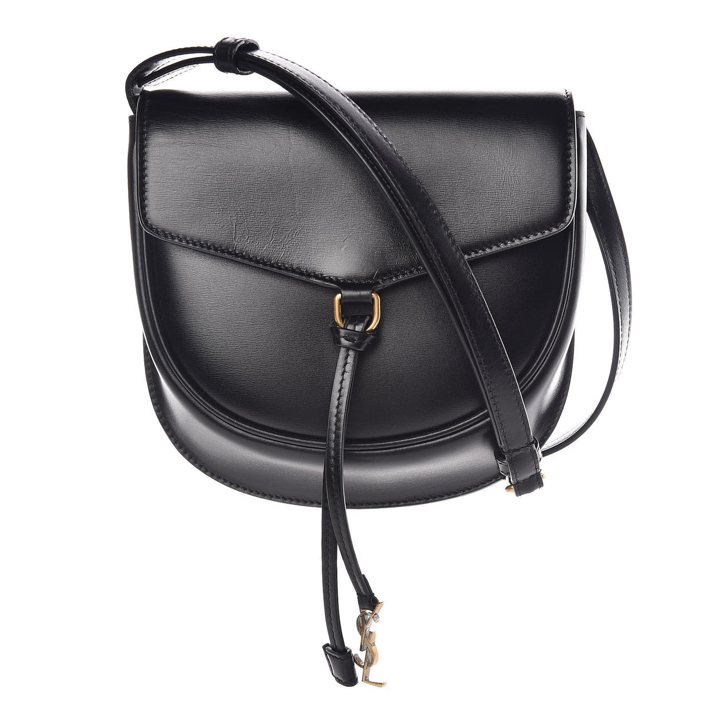 Calfskin Small Datcha Satchel Bag Black