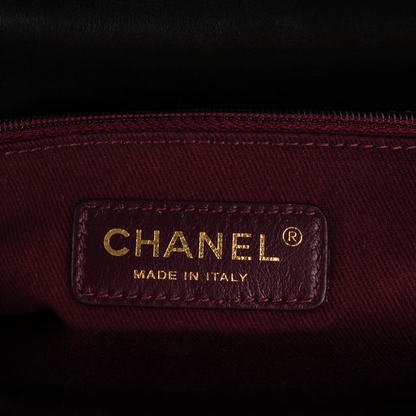 Metallic Calfskin Quilted Large Into The Fringe Flap Black