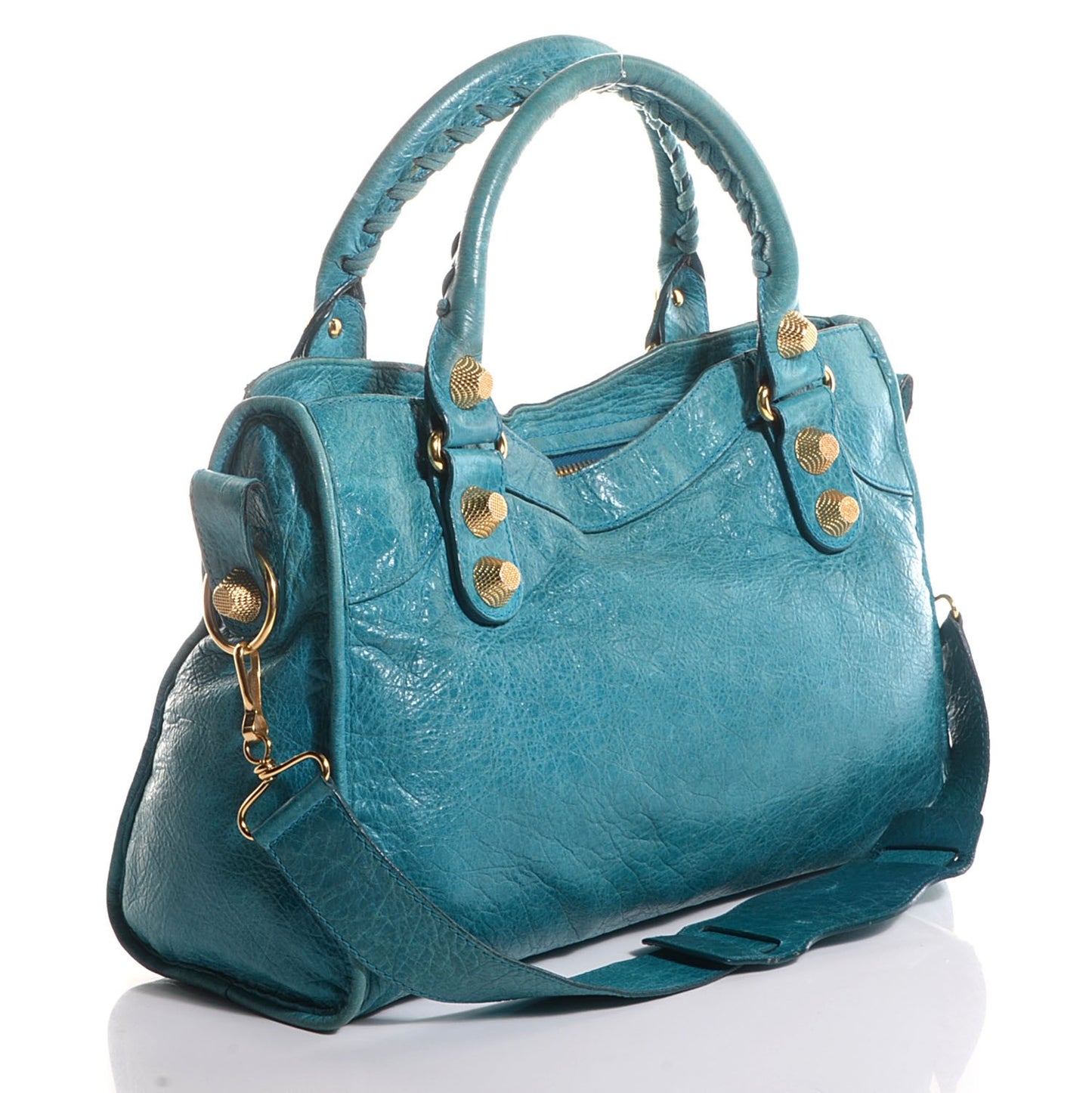 Agneau Giant 21 Gold Hardware City Turquoise