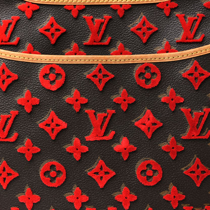 Louis Vuitton Monogram Tuffetage Deauville Cube Red 7 of 11