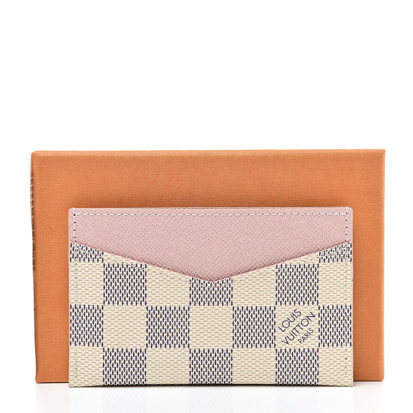 Damier Azur Daily Card Holder Rose Ballerine