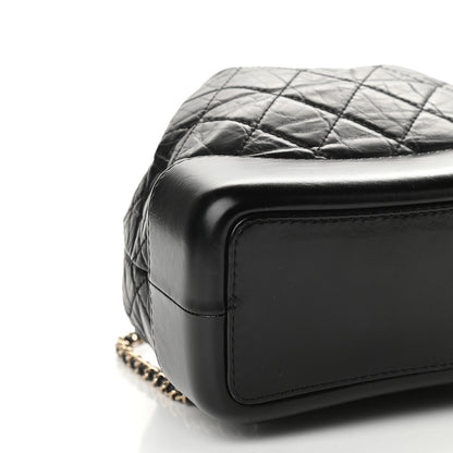 Chanel Aged Calfskin Quilted Small Gabrielle Backpack Black 8 of 9