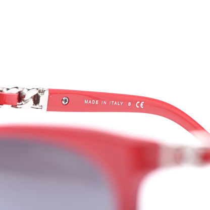 Chanel Cat Eye Chain Sunglasses 5260-Q Red 6 of 8