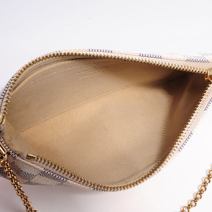 Louis Vuitton Damier Azur Pochette Milla MM 5 of 7