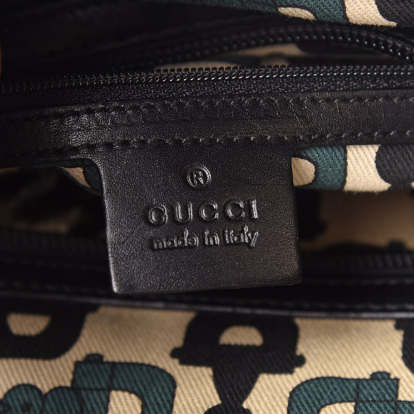 Guccissima Small Punch Tote Black