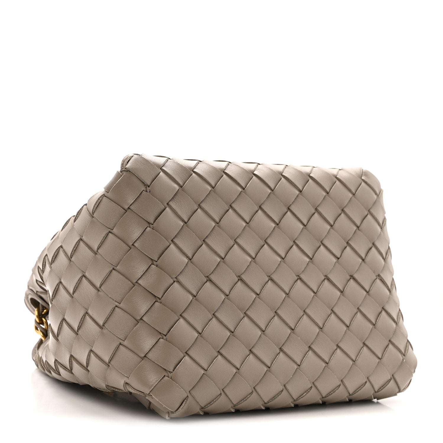 Bottega Veneta Nappa Intrecciato Small Parachute Chain Shoulder Bag Stone 4 of 12
