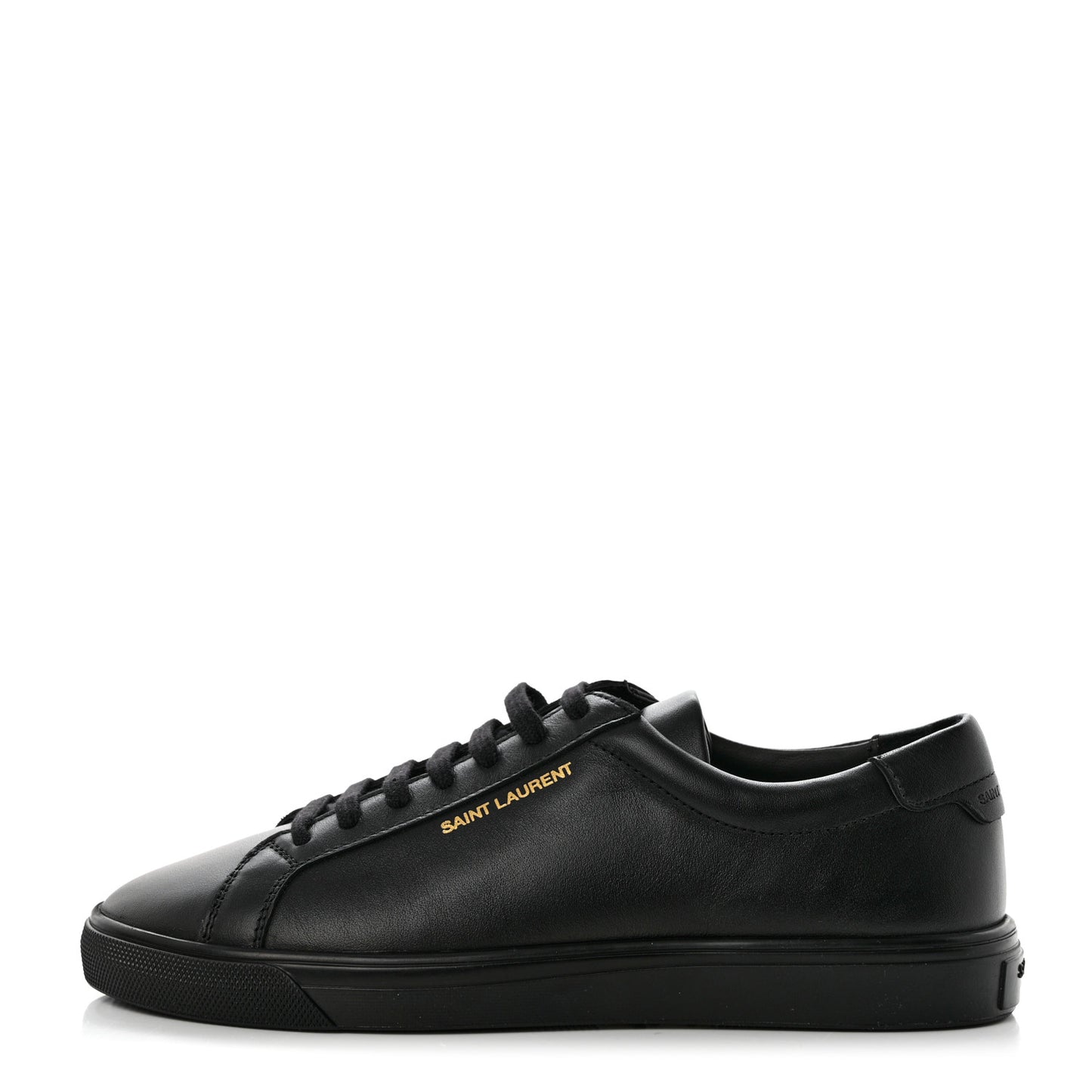 Calfskin Andy Low Top Sneakers 37 Black
