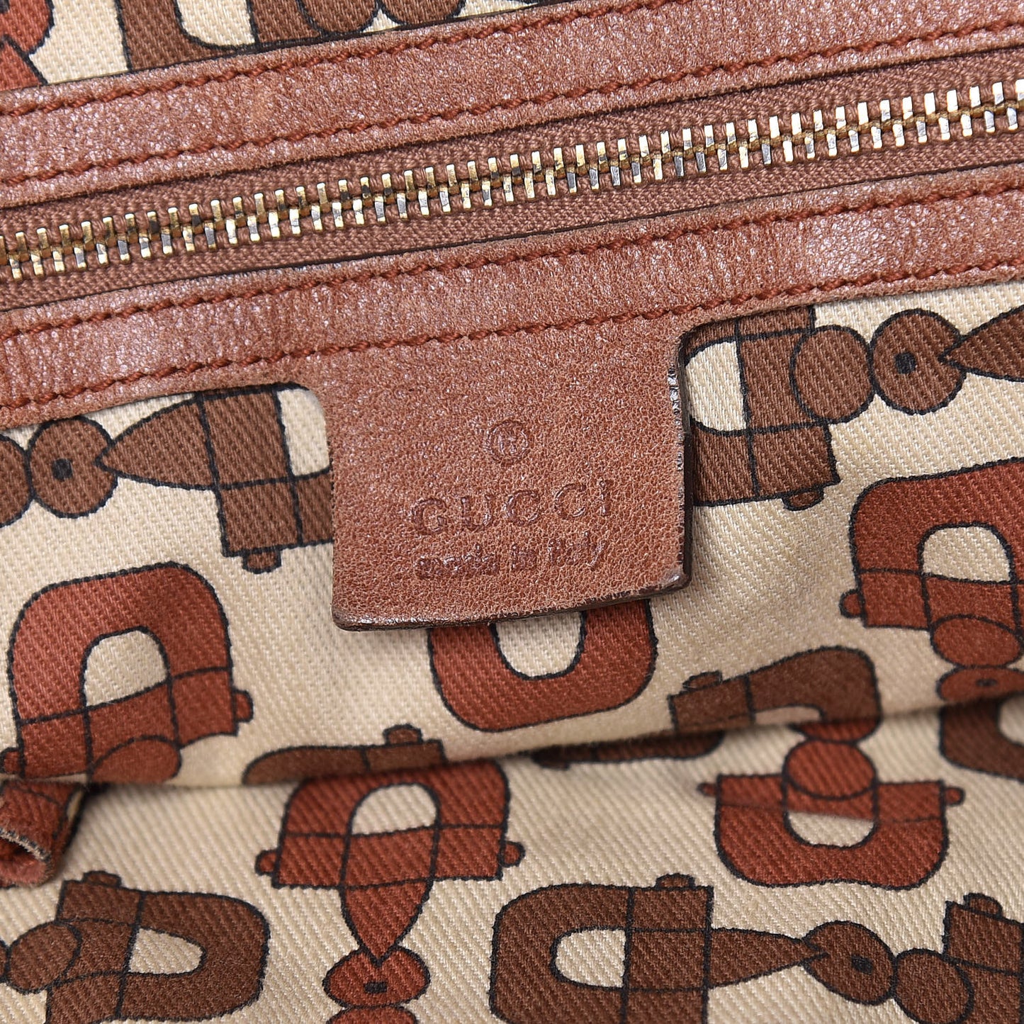 Calfskin Guccissima Trim Large Signoria Hobo Brown