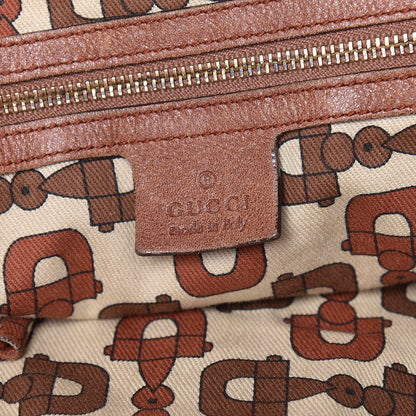 Gucci Calfskin Guccissima Trim Large Signoria Hobo Brown 6 of 19