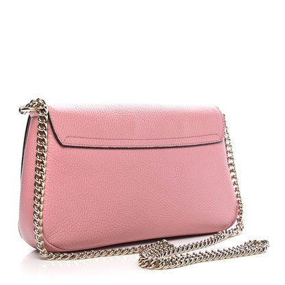 Gucci Pebbled Calfskin Medium Soho Flap Crossbody Pink 3 of 9