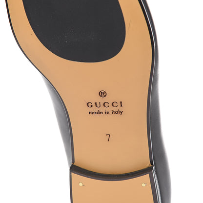 Gucci Calfskin Horsebit Mens Jordaan Loafers 7 Black 6 of 9