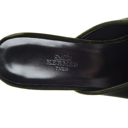 Hermes Velvet Victoria Mule 37 8 of 9