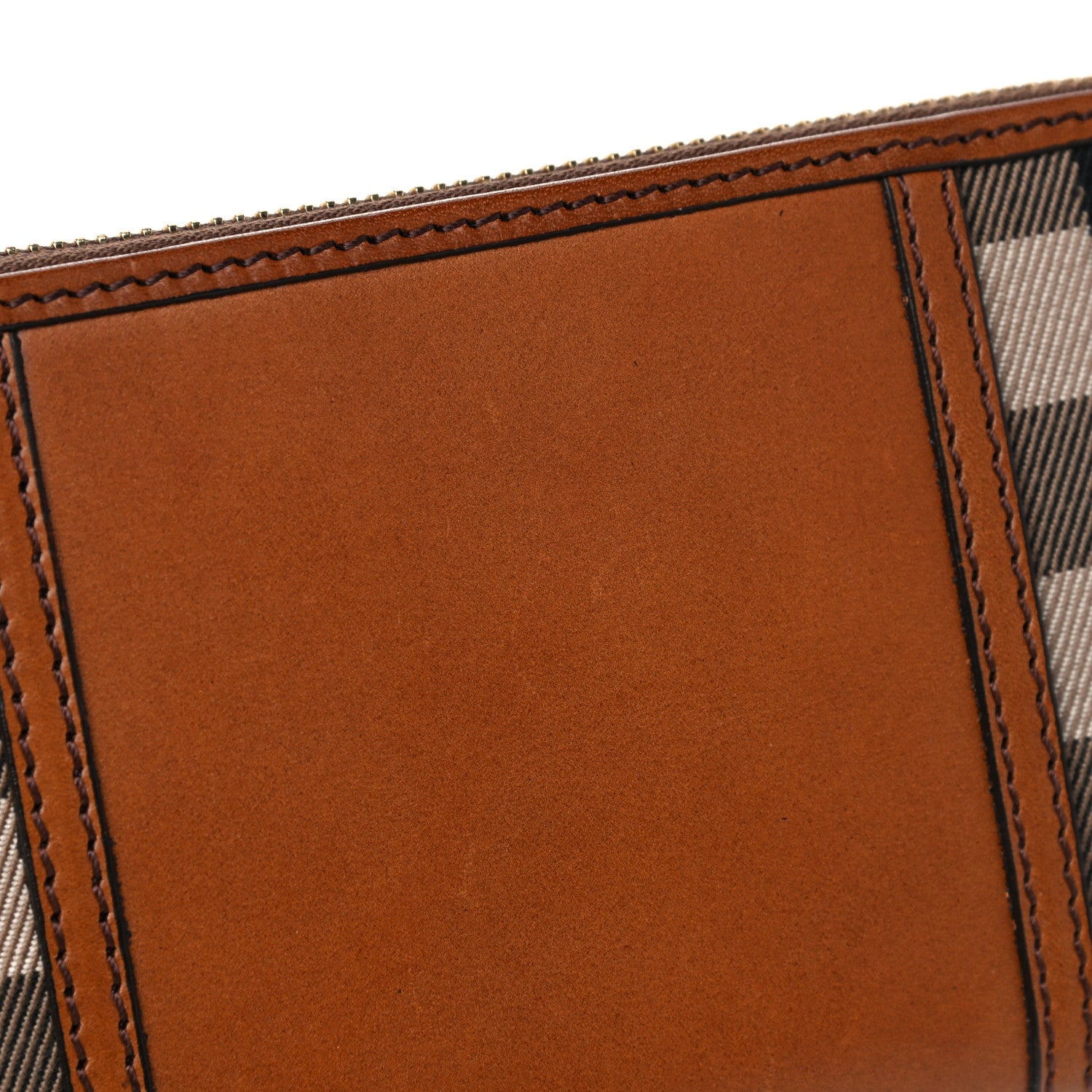 Burberry House Check Large Sartorial Ziggy Zip Around Wallet Tan 11 of 12