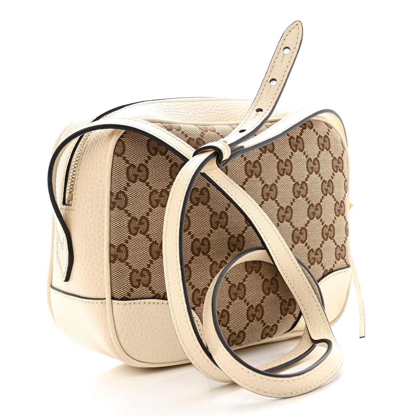 Monogram Dollar Calfskin Mini Bree Messenger Bag Beige Ebony Avoire