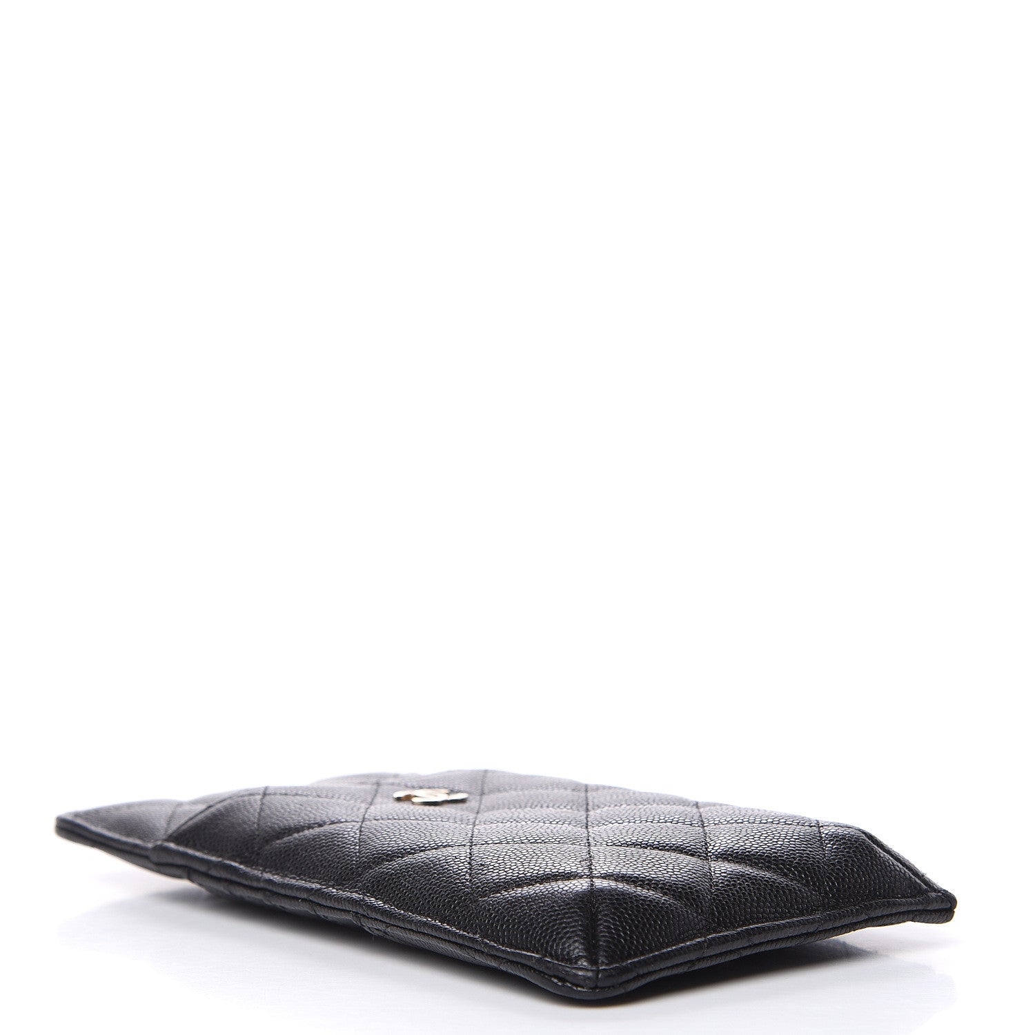 Chanel Caviar Quilted Classic Flat Wallet Pouch Black 4 of 9