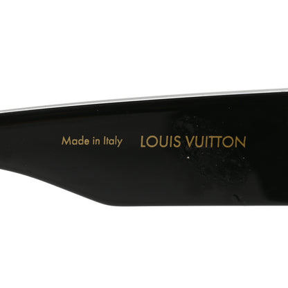 Louis Vuitton Acetate Swarovski Crystal Cyclone Sunglasses Z1578E Black 5 of 6