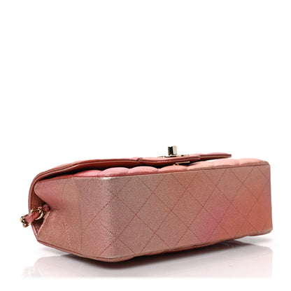 Chanel Iridescent Quilted Rectangle Mini Flap Pink 4 of 9