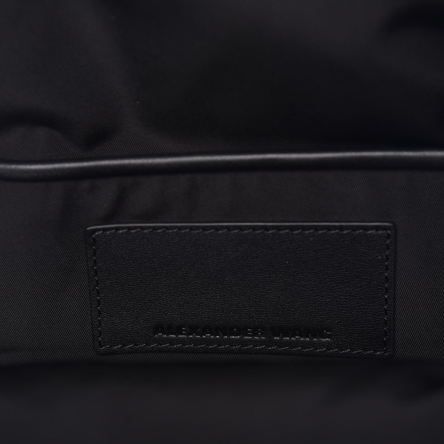 Shearling Rubberized Lambskin Backpack Black