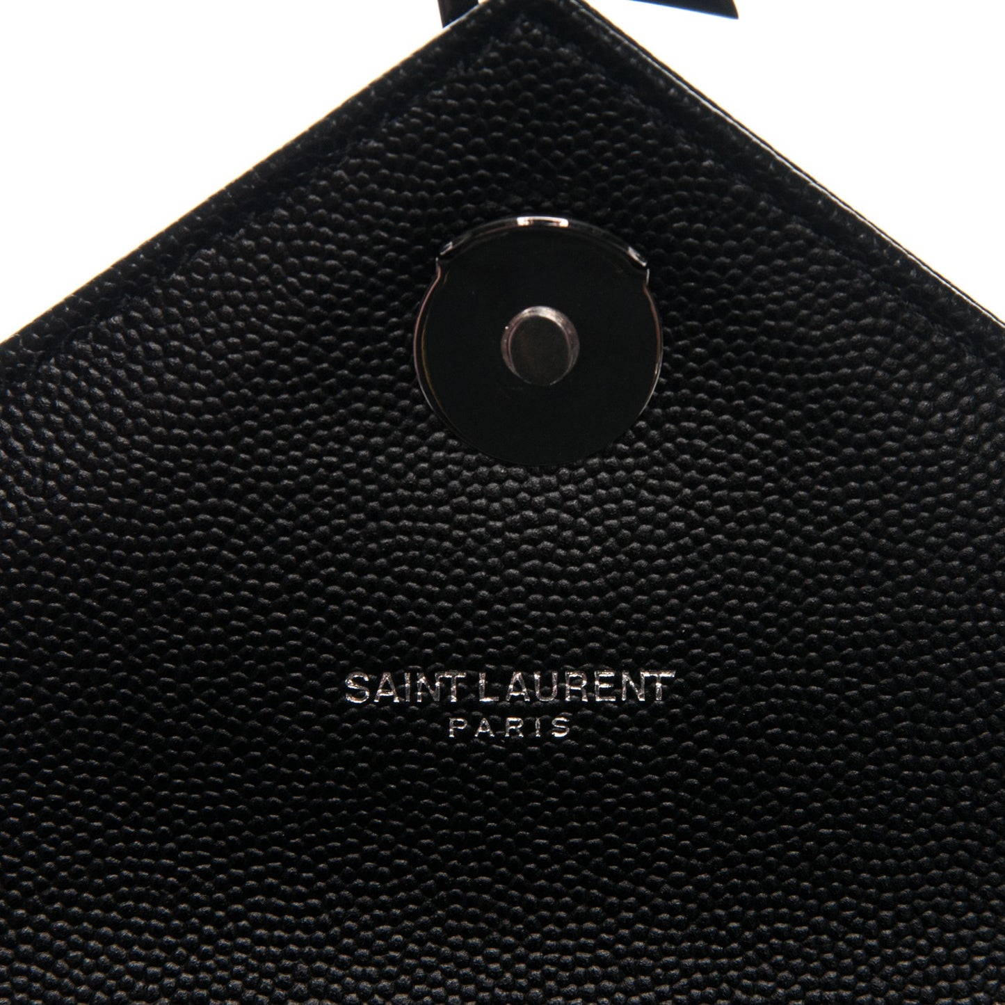 Grain De Poudre Textured Mixed Matelasse Large Triquilt Monogram Monochrome Satchel Black