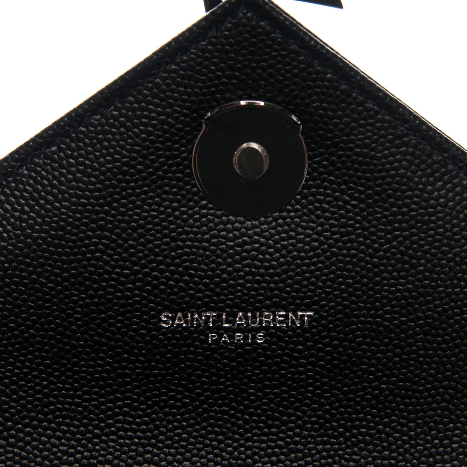 Saint Laurent Grain De Poudre Textured Mixed Matelasse Large Triquilt Monogram Monochrome Satchel Black 7 of 7
