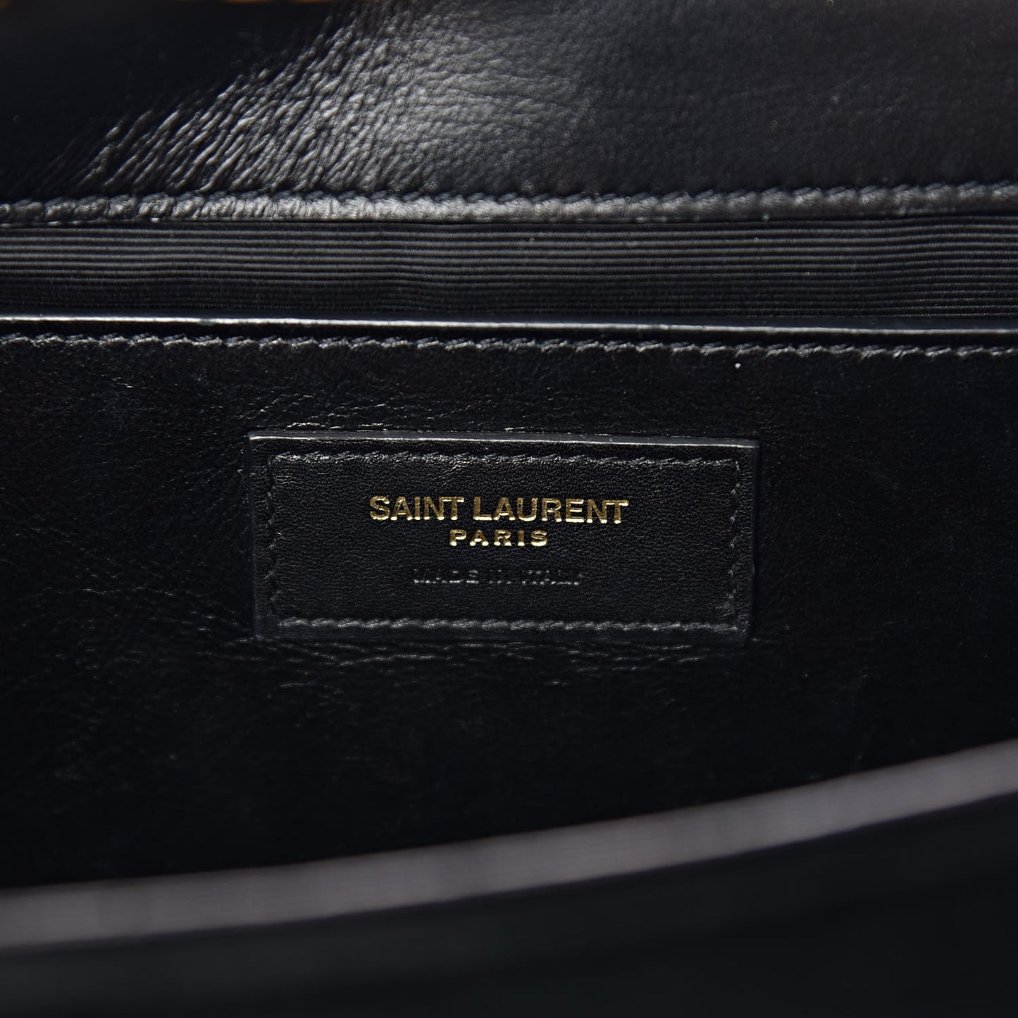 Velvet Medium Monogram Kate Tassel Shoulder Bag Black