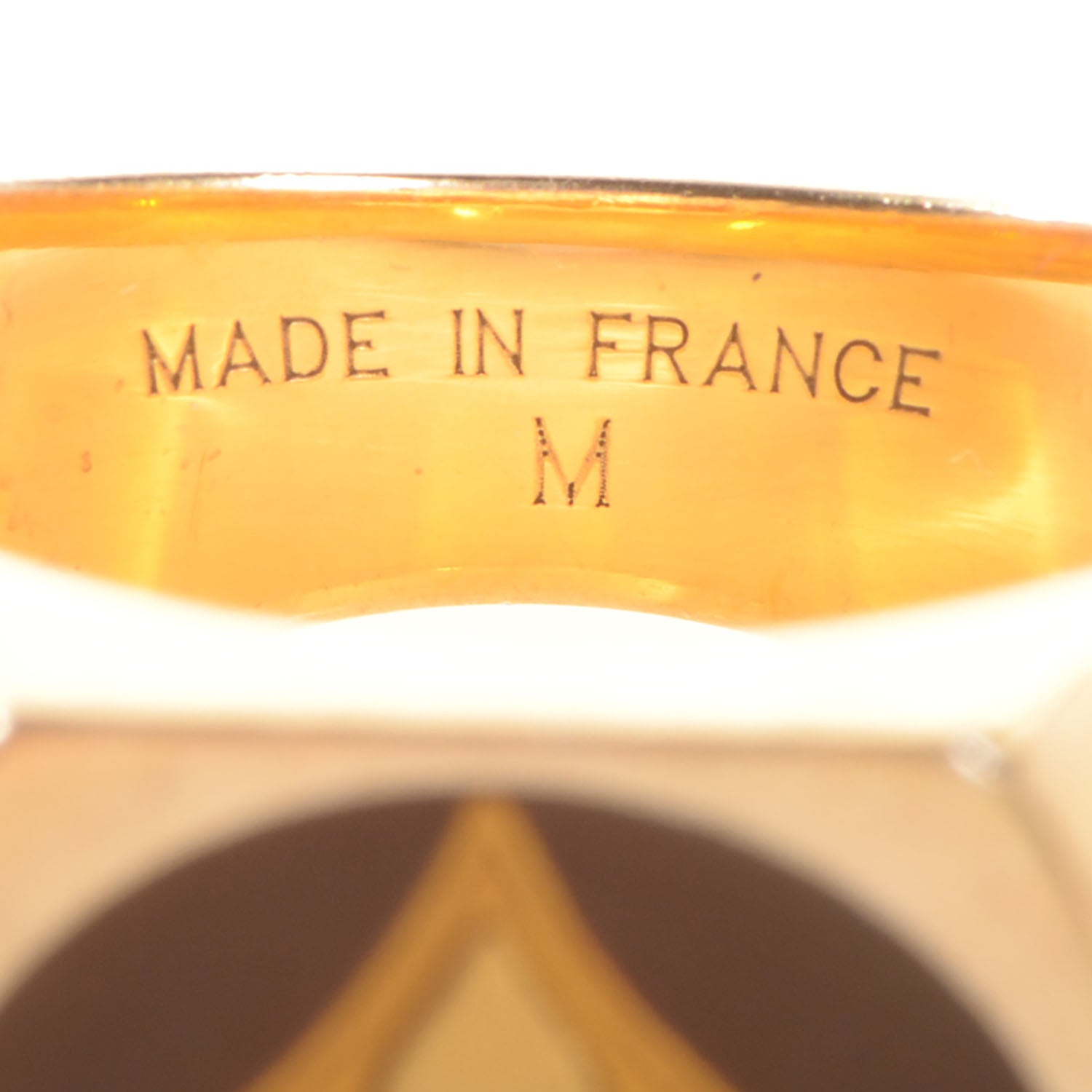 Louis Vuitton Gold Plated Sterling Silver Mens Fleur Ring Size M 4 of 6