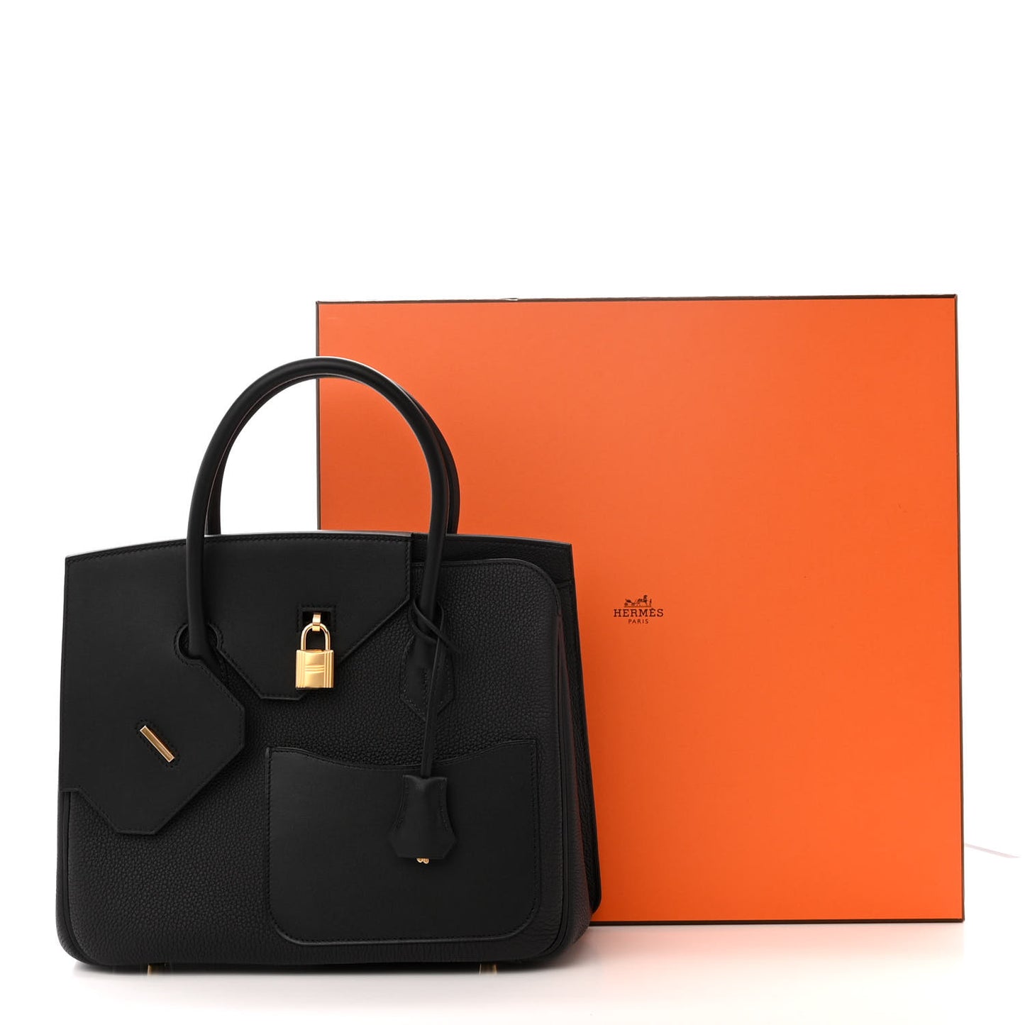 Togo Swift Birkin En Desordre Sellier 30 Black