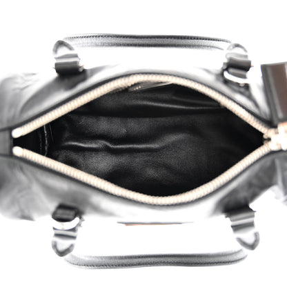 Prada Nappa Antique Re-Edition 2002 Barrel Shoulder Bag Black 7 of 13