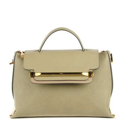 Chloe Calfskin Medium Clare Top Handle Bag Baobab Green 1 of 7