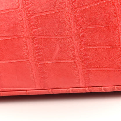 Chanel Matte Alligator Jumbo Double Flap Red 11 of 14