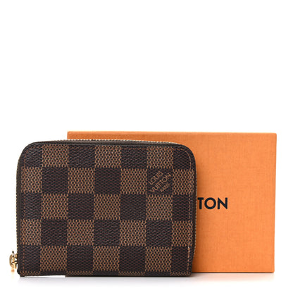 Louis Vuitton Damier Ebene Zippy Coin Purse Rose Ballerine 11 of 11