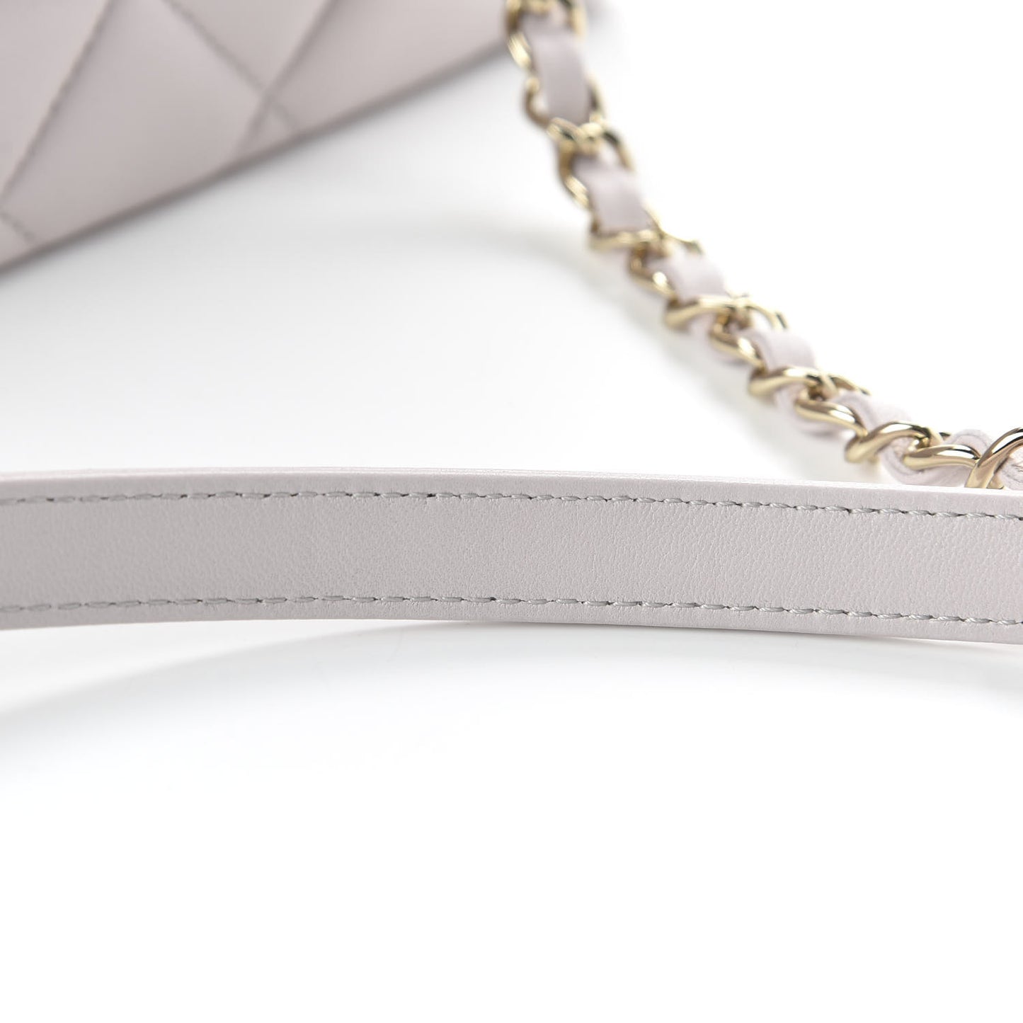 Lambskin Quilted Small Trendy CC Flap Dual Handle Bag Lilas Lilac