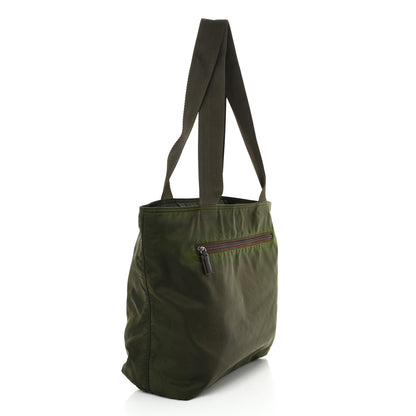 Prada Nylon Zip Tote Bag Mimetico 3 of 14