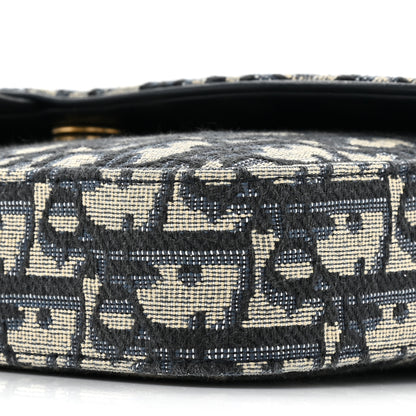 Christian Dior Oblique Saddle Chain Long Wallet Blue 9 of 12