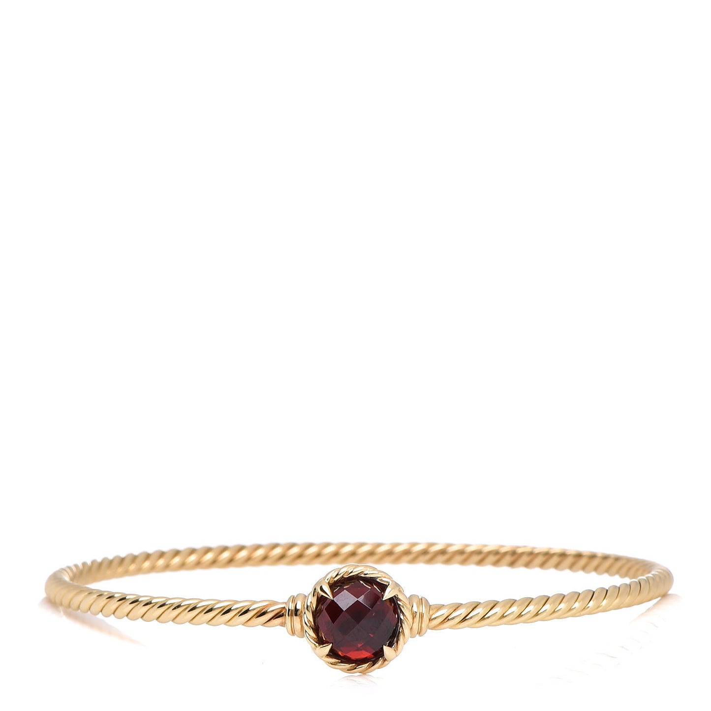 18K Yellow Gold Garnet Chatelaine Bracelet