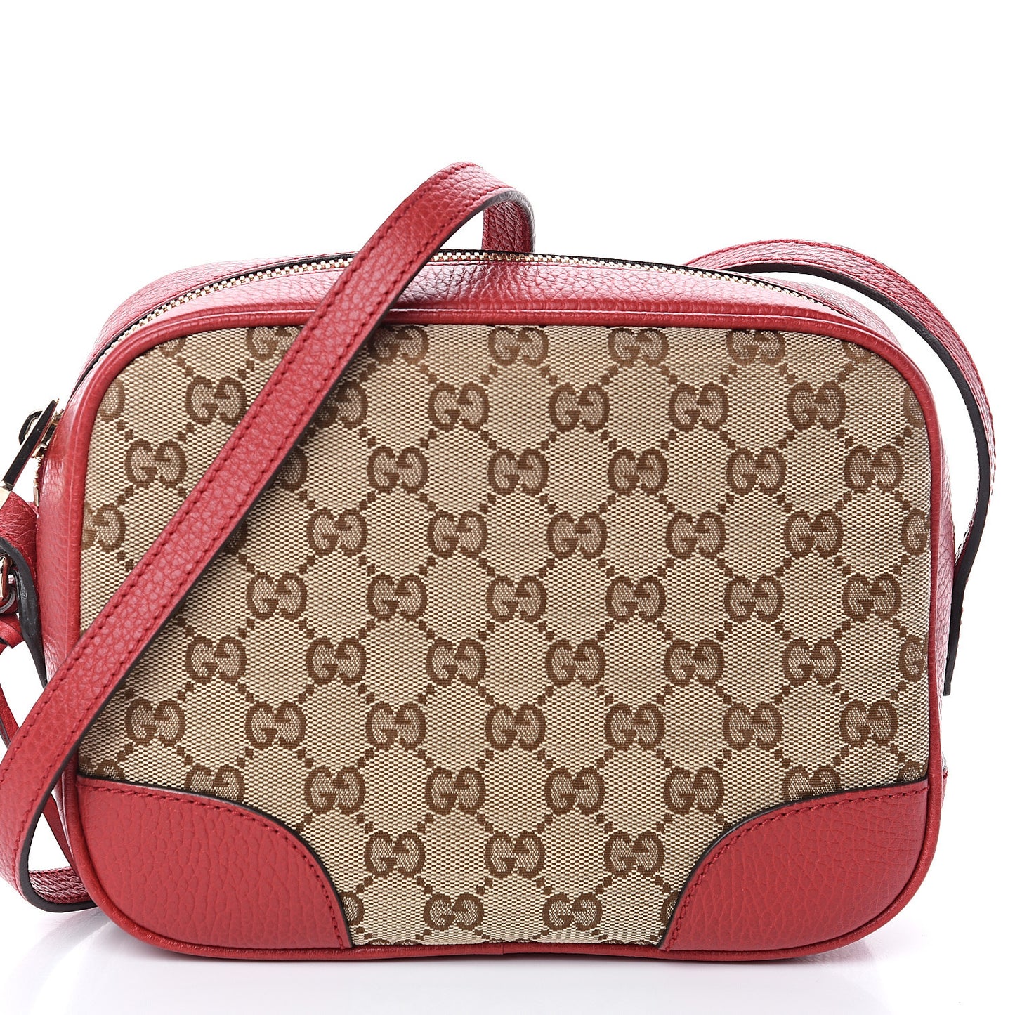 Monogram Mini Bree Messenger Bag Red