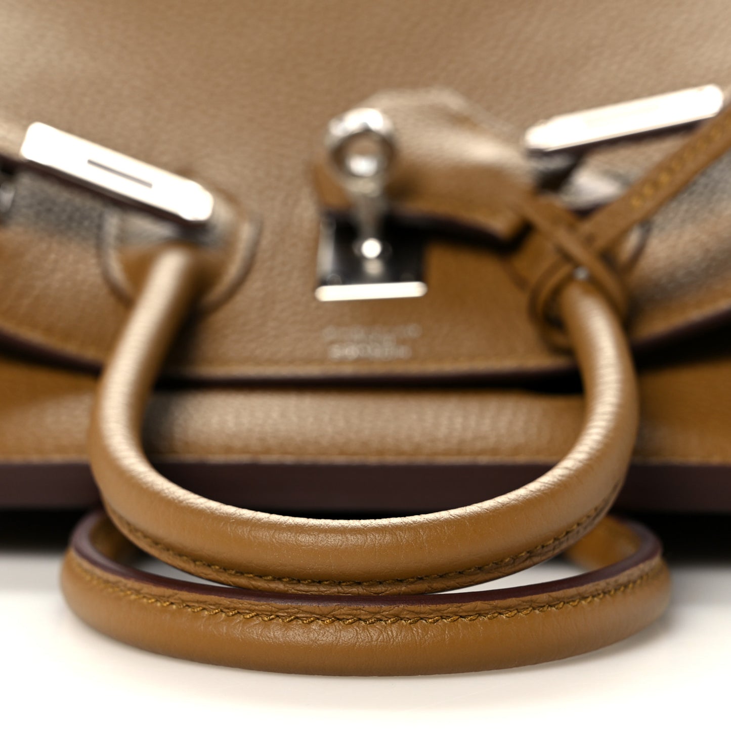 Togo Verso Birkin 25 Bronze Dore Bleu Brume