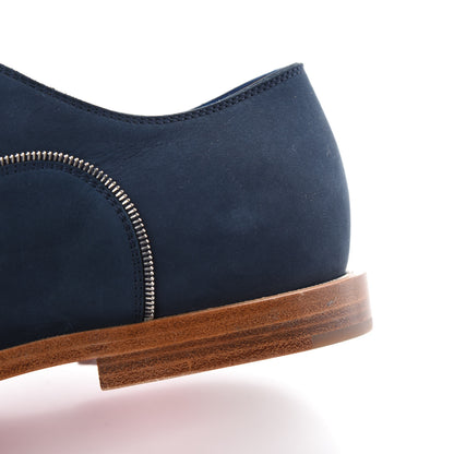 Christian Louboutin Calfskin Nubuck Mens Greggo Flat Oxfords 40.5 Navy 9 of 11