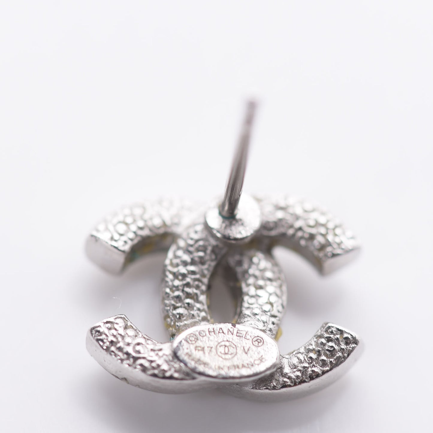 Crystal Mini Timeless CC Earrings Silver
