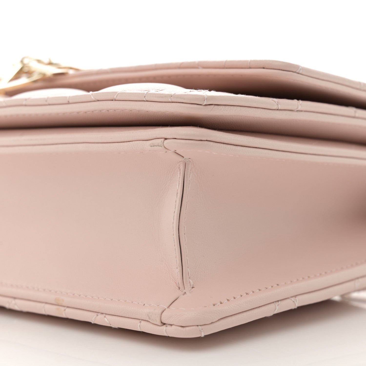 Christian Dior Lambskin Cannage My Dior Top Handle Bag Rose Poudre 9 of 9
