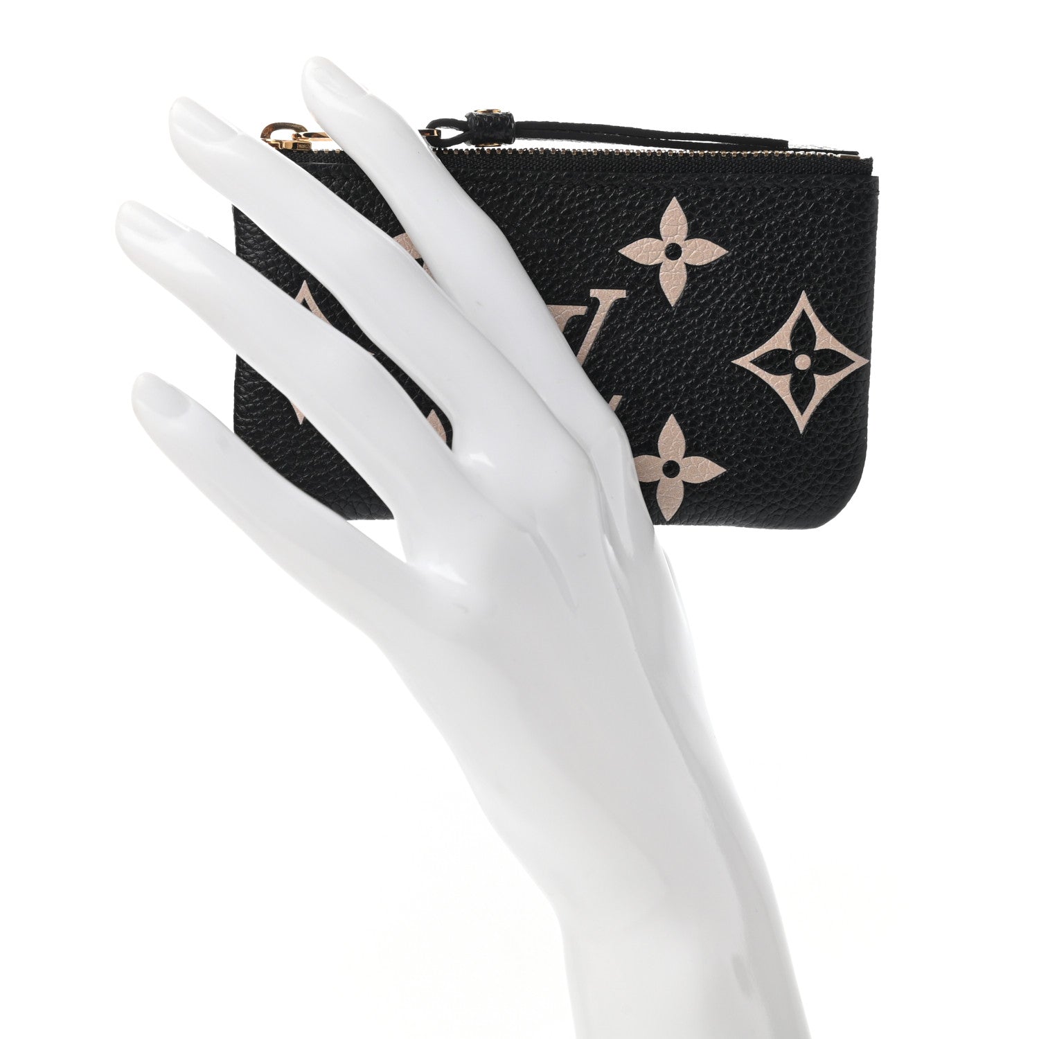 Louis Vuitton Empreinte Monogram Giant Key Pouch Black Beige 2 of 7