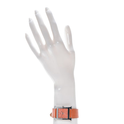 Hermes Stainless Steel 26mm Heure H Hour Quartz Watch Orange 2 of 9