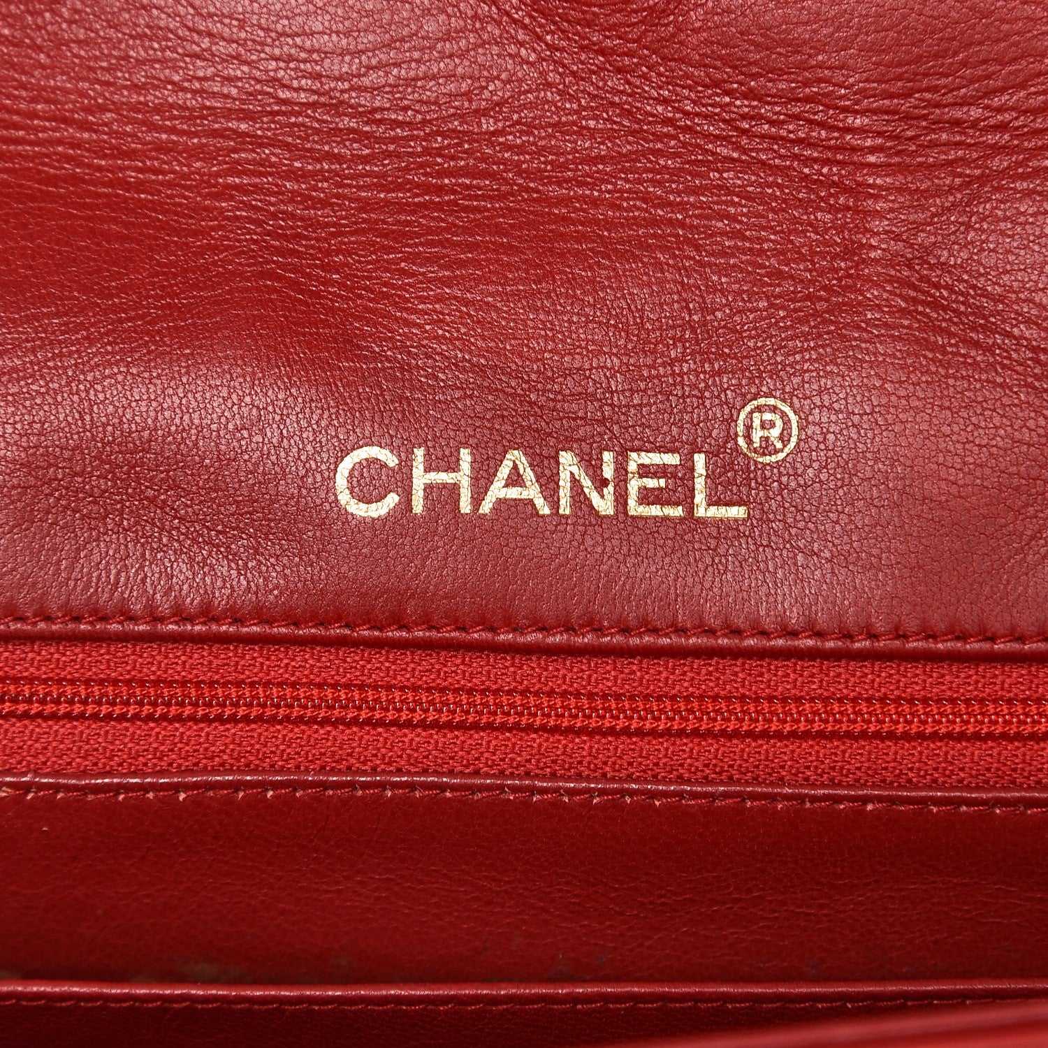 Chanel Lambskin Quilted Medium Single Flap Red 6 of 14
