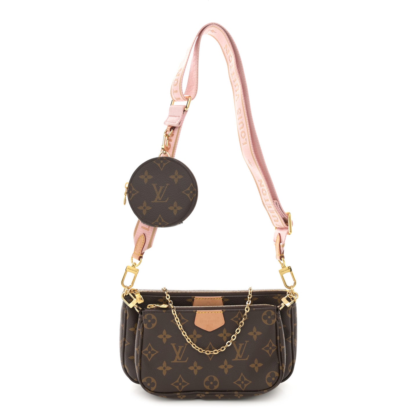 Monogram Multi Pochette Accessories Rose Clair