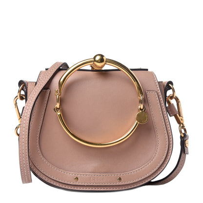 Chloe Calfskin Suede Small Nile Bracelet Bag Biscotti Beige 1 of 13