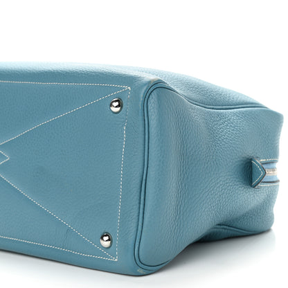 Hermes Taurillon Clemence Victoria II 35 Blue Jean 10 of 18