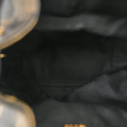 Fendi Coated Canvas Pequin Drawstring Backpack Tobacco 5 of 9